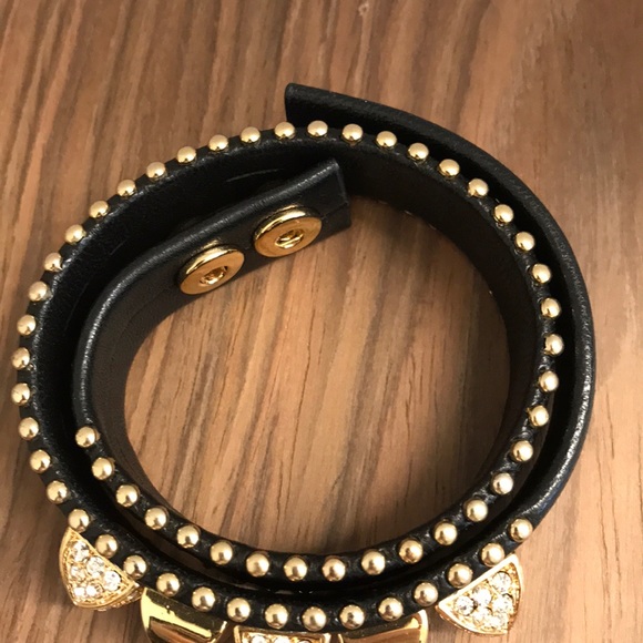Wrap Around Juicy Couture Leather Studded Bracelet - Picture 5 of 5